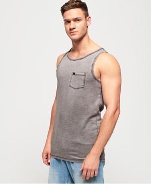 Superdry Curve Longline Férfi Mellény Szürke | SAZLH1085